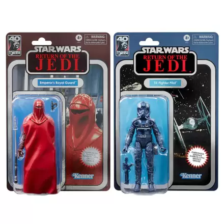 Set 2 figuras Emperor Royal Guard & Tie Fighter Pilot Return of the Jedi Star Wars product photo