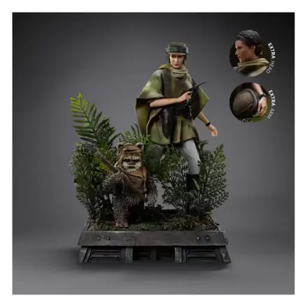 Star Wars Episode VI Art Scale Statue 1/10 Leia and Wicket 21 cm                 product photo