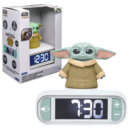 Star Wars Grogu 3D night light digital alarm clock product photo