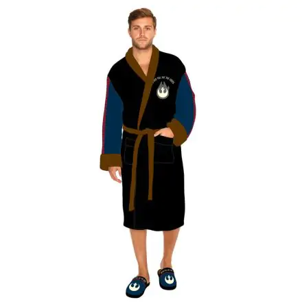 Star Wars Han Solo mens fleece bathrobe product photo