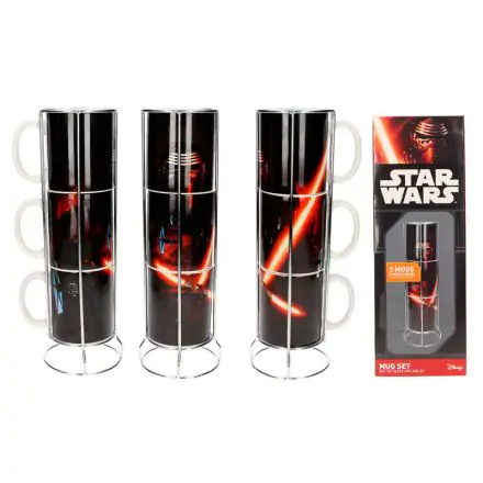 Star Wars Kylo Ren 3 stackable mugs set product photo