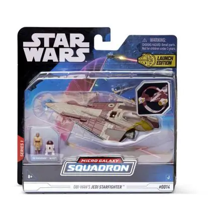 Star Wars Micro Galaxy Squadron Vehicle with Figures Obi-Wan`s Jedi Starfighter 12 cm product photo
