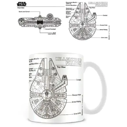 Star Wars Millennium Falcon Sketch mug termékfotója