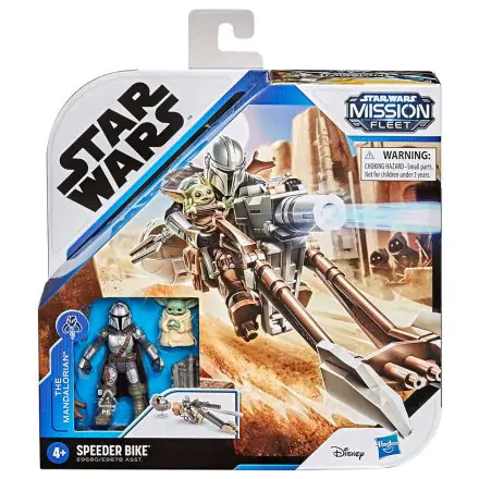 Star Wars Mission Fleet The Mandalorian Yoda The Child + Speeder Bike set figure product photo