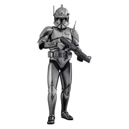 Star Wars Movie Masterpiece Action Figure 1/6 Commander Cody (Chrome Version) Hot Toys Exclusive 30 cm product photo