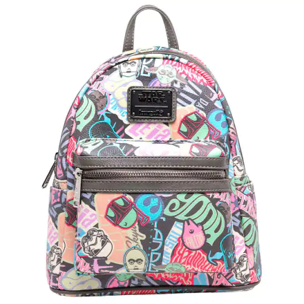 Loungefly Star Wars Pastel Graffiti Sticker backpack 26cm product photo