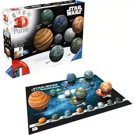 Star Wars 3D Puzzle Planets of the Star Wars Galaxy (531 Pieces) product photo