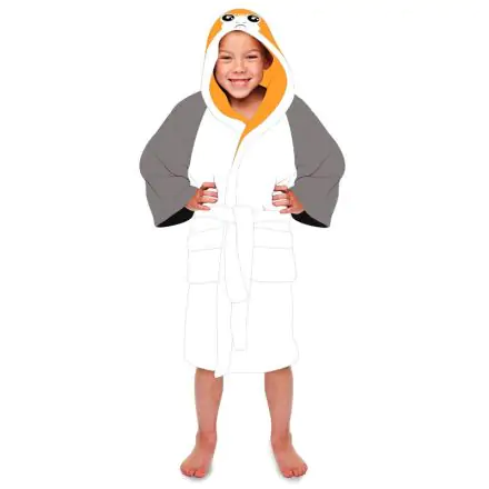 Star Wars Porg kids fleece bathrobe product photo
