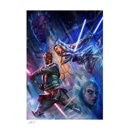 Star Wars: The Clone Wars Art Print One Last Lesson: Ahsoka Tano vs Darth Maul 46 x 61 cm - unframed product photo