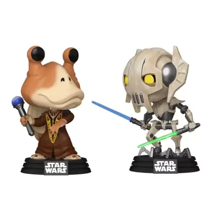 Star Wars: The Clone Wars Funko POP! Vinyl Bobble-Heads 2-Pack Jar Jar Binks vs. General Grievous 9 cm product photo