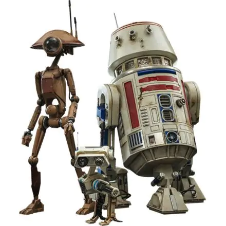 Star Wars The Mandalorian Action Figures 1/6 R5-D4, Pit Droid, & BD-72 product photo