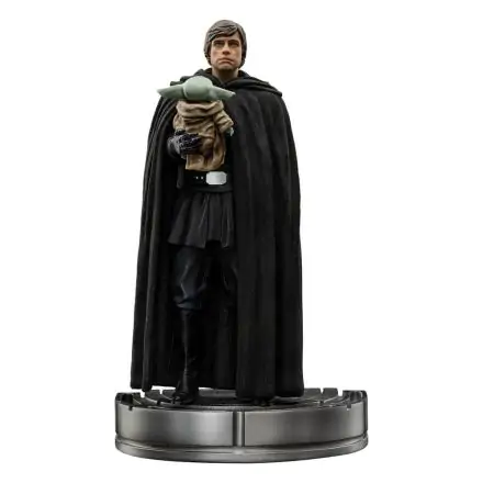 Star Wars The Mandalorian Art Scale Statue 1/10 Luke Skywalker and Grogu 21 cm termékfotója