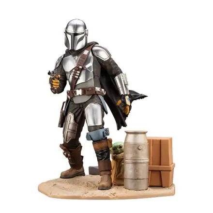 Star Wars The Mandalorian ARTFX Statue 1/7 Mandalorian & The Child 26 cm product photo