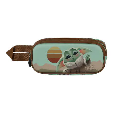 Star Wars The Mandalorian Grogu Say Hi 3D double pencil case termékfotója