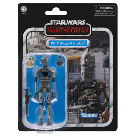 Star Wars The Mandalorian IG-12 Grogu & Anzellan figure 9,5cm termékfotója