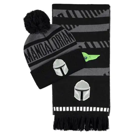 Star Wars: The Mandalorian Beanie & Scarf Set Din Djarin and Grogu product photo