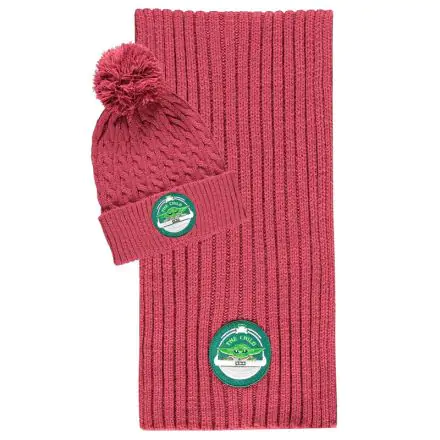Star Wars The Mandalorian beanie and scarf set product photo