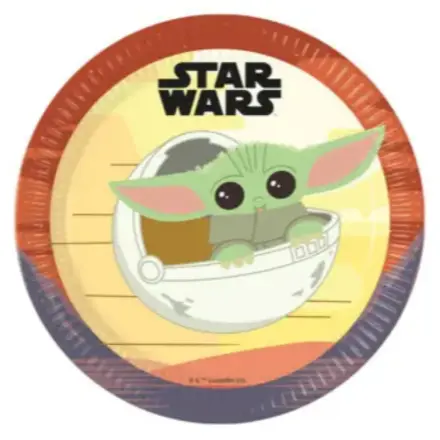 Star Wars The Mandalorian Paper Plates 8 pcs 23 cm FSC product photo