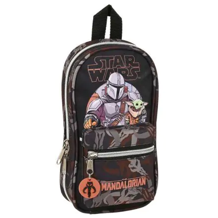 Star Wars The Mandalorian The Guild backpack with 4 filled pencil cases inside product photo