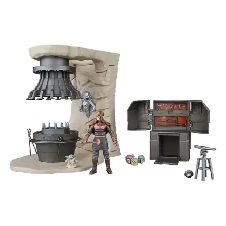 Star Wars The Mandalorian Vintage Collection The Armorer's Forge with The Armorer (Lakeside Covert World) product photo