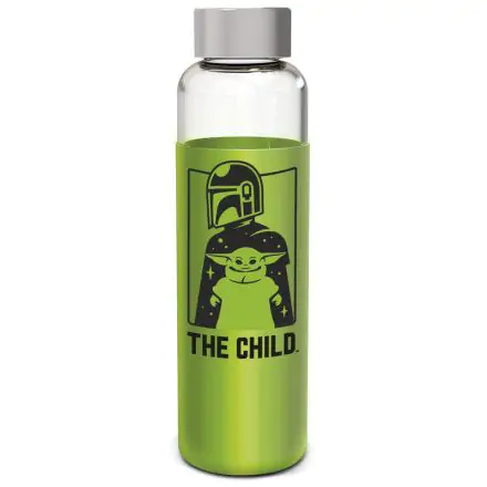 Star Wars The Mandalorian Yoda The Child silicone cover glass bottle 585ml product photo