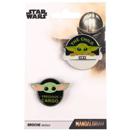Star Wars The Mandalorian Yoda Child set 2 brooch product photo