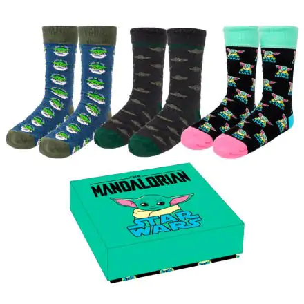 Star Wars: The Mandalorian Socks 3-Pack Grogu 40-46 product photo
