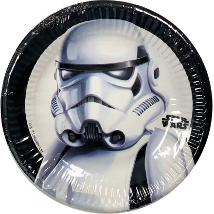 Star Wars Troopers Paper Plates 8 pcs 19.5 cm product photo