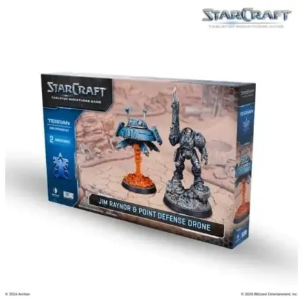 StarCraft TMG Hero Expansion Set Terran: Jim Raynor & Point Defense Drone product photo