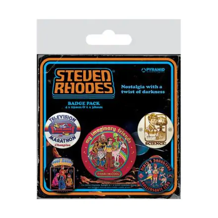 Steven Rhodes Pin-Back Buttons 5-Pack Collection product photo