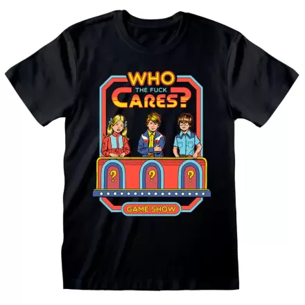 Steven Rhodes Who Cares adult t-shirt product photo