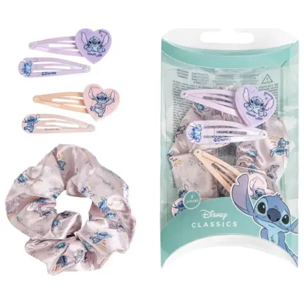 Stitch Alien Love Hair Clip and Hair Tie Set in Box product photo