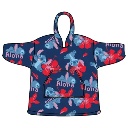 Stitch Aloha Adult Wearable Plush Fleece Blanket Poncho product photo