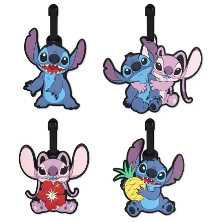 Stitch & Angel Luggage Tag Set 4 Pc. product photo