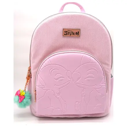 Stitch & Angel Fashion Duo Pink Corduroy Backpack 32x25x14cm product photo