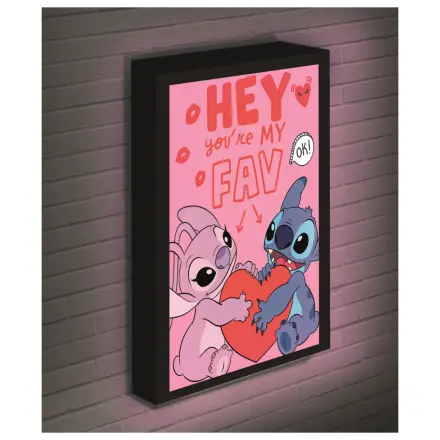 Stitch & Angel Love Light Canvas 40x30 cm product photo