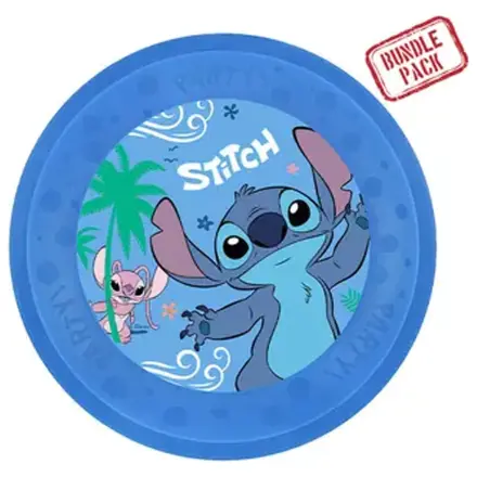 Stitch Angel Micro Premium Plastic Flat Plate 4-Piece Set 21 cm product photo