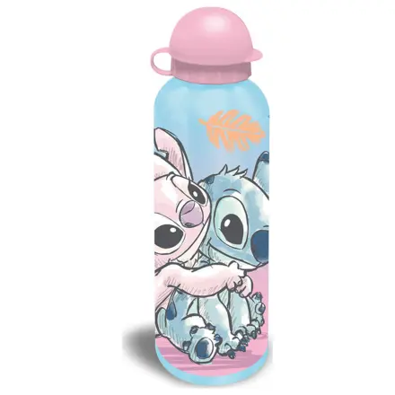 Stitch Cheeky Hug Aluminum Water Bottle with Drinking Cap 500 ml product photo