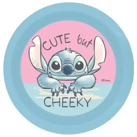 Stitch Cheeky Plastic Flat Plate product photo