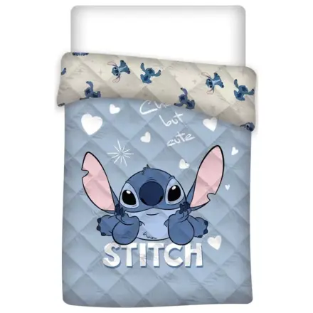 Lilo and Stitch Cute Blue Quilted Bedspread, Duvet product photo
