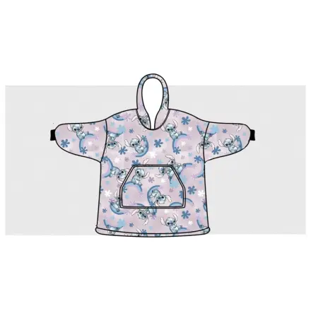 Stitch Dreamy Plush Fleece Wearable Blanket Poncho for Ages 7-14 product photo