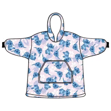 Stitch Light Rose Adult Pull-On Plush Fleece Blanket Poncho product photo