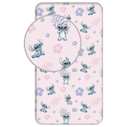 Stitch Pink Fitted Sheet 90x200 cm product photo