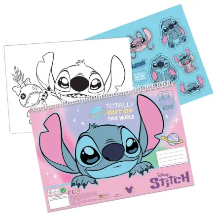 Stitch Universe A4 spiral sketchbook 40 sheets with stickers product photo