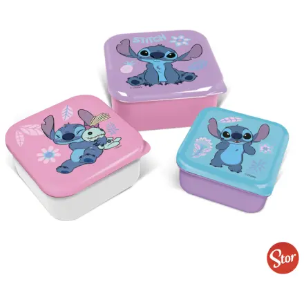 Stitch Watercolor Snack Boxes 3 pcs product photo