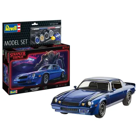 Stranger Things Model Kit Set 1/25 Chevy Camaro Z/28 (Aqua Color) 19 cm product photo