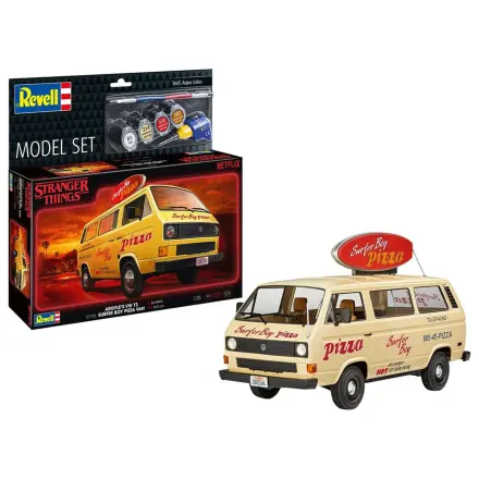 Stranger Things Model Kit Set 1/25 VW T3 Bus Surfer Boy (Aqua Color) 19 cm product photo
