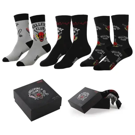 Stranger Things pack 3 assorted socks adult product photo