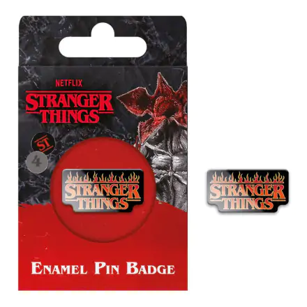 Stranger Things 4 Enamel Pin Badge Fire Logo termékfotója