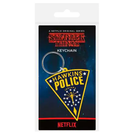 Stranger Things Rubber Keychain Hawkins Police 6 cm product photo